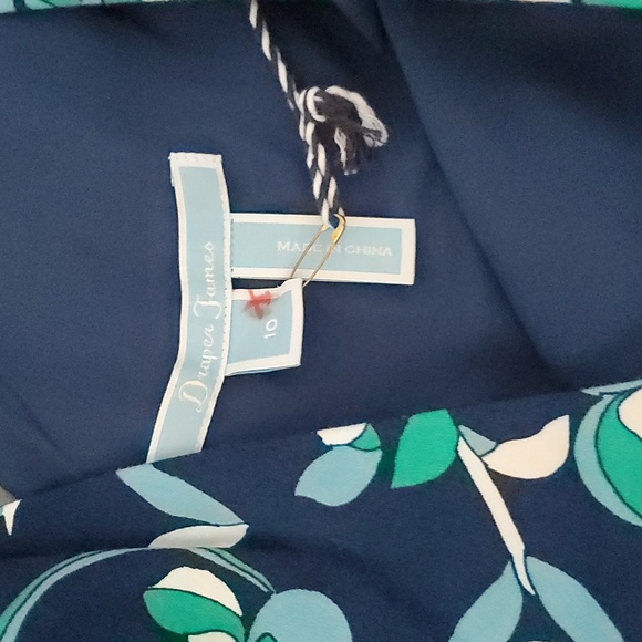 Draper James blue floral dress size 10 NWT - Picture 8 of 8